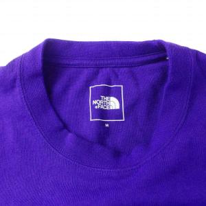 THE NORTH FACE 24SS ロングスリーブズーピッカーティー Tシャツ カットソー 長袖 クルーネック ロゴ プリント 鳥刺繍 M 紫 パープル