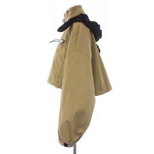 PRADA 21SS ハイネック ジャケット ブルゾン 三角ロゴプレート クロップド丈  36 ベージュ
