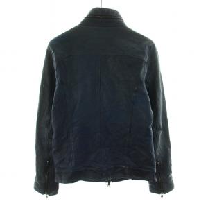AZ INNER RIDERS LAMB ライダースジャケット シングル ラムレザー 羊革 3 L 青 ブルー