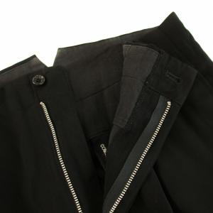 Tao AD1995 90s スラックス パンツ ジップフライ ヴィンテージ M 黒 ブラック