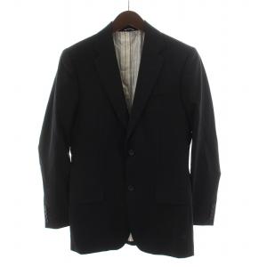 D&G スーツ セットアップ 上下 テーラードジャケット シングル パンツ スラックス ストライプ柄 ウール 44 XS 紺 ネイビー