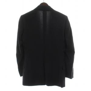 D&G スーツ セットアップ 上下 テーラードジャケット シングル パンツ スラックス ストライプ柄 ウール 44 XS 紺 ネイビー