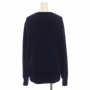 EVERYDAY I LIKE 22SS Si/Co Relax Vネック カーディガン ニット 長袖 紺 ネイビー 22080500811010