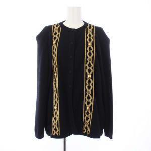 プレタポルテ ヴィンテージ ニットカーディガン M ブラック