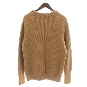 Andersen-Andersen ニット セーター 長袖 モックネック サムホール ウール M キャメル