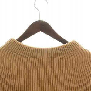 Andersen-Andersen ニット セーター 長袖 モックネック サムホール ウール M キャメル