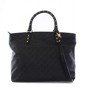 GHERARDINI ソフティ スタッズ 2WAY トートバッグ ハンドバッグ ショルダーバッグ 黒 ブラック