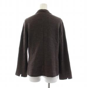 45rpm カルゼコットン テーラードジャケット シングル ウール 2 M 茶 ブラウン