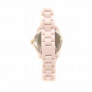 COACH セラミック プレストン クォーツ 腕時計 アナログ 3針 カレンダー ストーン ピンク