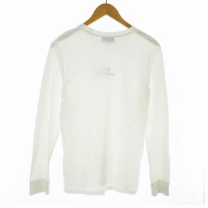 A.P.C. Tシャツ カットソー ロゴ プリント 長袖 S 白 ホワイト