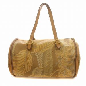 Salvatore Ferragamo ボストンバッグ PVC 花柄 ベージュ