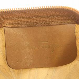 Salvatore Ferragamo ボストンバッグ PVC 花柄 ベージュ