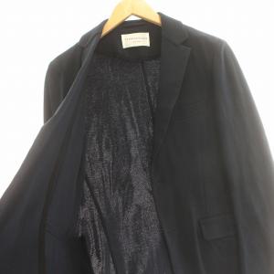 TOMORROWLAND スーツ セットアップ ジャケット パンツ ジャージ素材 46 S ネイビー 紺