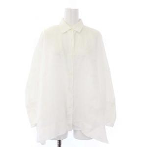 24SS リネン ドルマン シャツ ブラウス 長袖 白 ホワイト