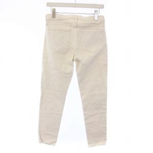 upper hights THE STELLA デニムパンツ ジーンズ スキニー ダメージ加工 W23 アイボリー