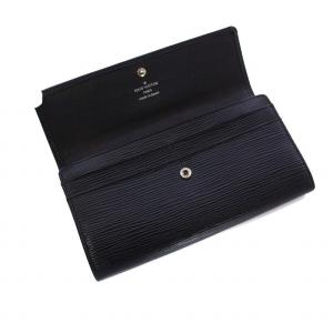 LOUIS VUITTON エピ ポシェット ポルト モネ クレディ 長財布 二つ折り ノワール M63592