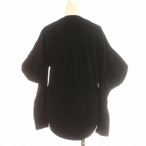 nagonstans 23AW clione long-sleeves ロンT 変形スリーブ カットソー 長袖 M 黒 ブラック