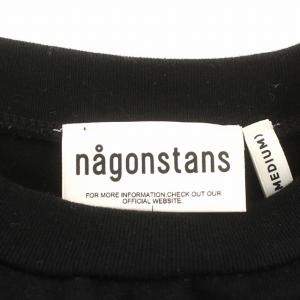 nagonstans 23AW clione long-sleeves ロンT 変形スリーブ カットソー 長袖 M 黒 ブラック