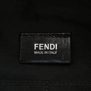 FENDI バウレット ハンドバッグ ショルダーバッグ レザー ブルー 8BL120-Q10