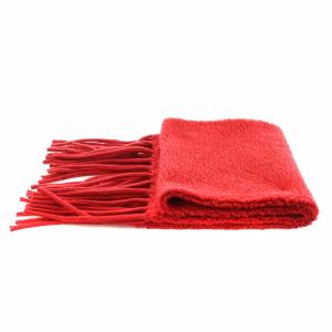 STELLA McCARTNEY 2022 マフラー フリンジ ウール 赤 レッド