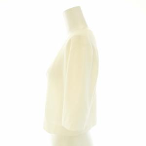 TOCCA 22SS トレフォイル TREFOIL ボレロ カーディガン トッパー 五分袖 XS 白 ホワイト