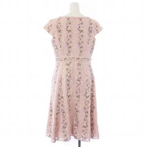 TOCCA 21年製 FRAGRANT BEAUTY ドレス ワンピース 半袖 ひざ丈 花柄 2 S ピンク