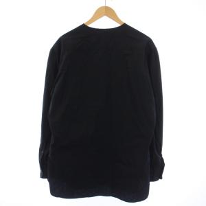 Yohji Yamamoto POUR HOMME ノーカラーシャツ 4 ブラック