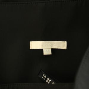 TO BE CHIC バルーンスカート フレア タック ひざ丈 ビース 装飾 44 XL 大きいサイズ 黒 ブラック