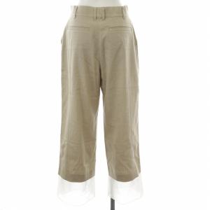 ADORE 21AW ヘビーオックスシアードッキングパンツ ワイド 切替 38 M ベージュ 5312130206