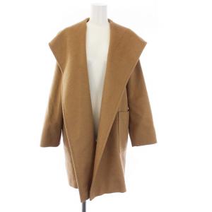 フーテッドコート キャメル 36