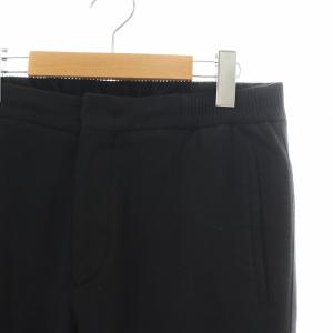 Ermenegildo Zegna JERSEYWEAR ジョガーパンツ イージー スウェット ジップフライ 絹 シルク混 50 L 黒 ブラック