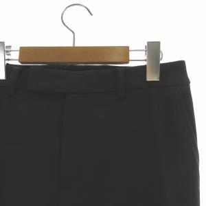 IENA 22AW T/W サテンストレッチパンツ スラックス ジップフライ ストレッチ 38 M 紺 ネイビー 22030900200030