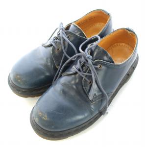 3ホールシューズ ドレスシューズ レースアップ 厚底 レザー 4 23cm 紺 ネイビー 1461Z /BB