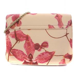 FURLA メトロポリス ニコライバーグマン ショルダーバッグ 花柄 レザー ピンク
