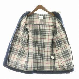 BEDWIN＆THE HEARTBREAKERS THE HEARTBREAKERS ZERO ダッフルコート フーディー アウター ショート 裏地チェック 紺 ネイビー