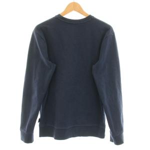 Patagonia スウェット トレーナー 長袖 クルーネック 裏起毛 ロゴ 刺繍 ワンポイント M 紺 ネイビー