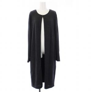 Salvatore Ferragamo ニットカーディガン 長袖 ロング ウール L グレー