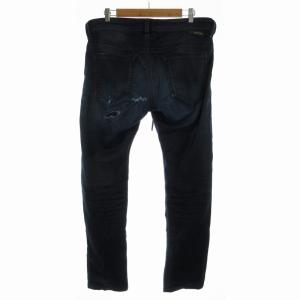 DIESEL THAVAR デニムパンツ ジーパン ジーンズ スリム ダメージ加工 34 L 紺 ネイビー