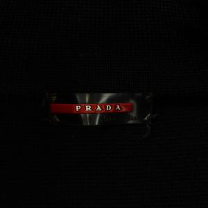 PRADA SPORT ニットジャケット ジップアップ 50 ブラック