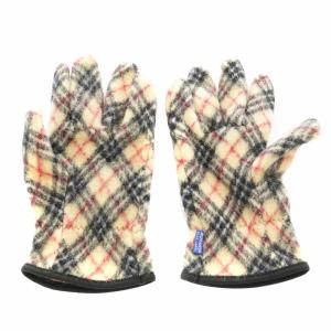 BURBERRY BLUE LABEL ノバチェック 手袋 ベージュ 黒 ブラック 赤 レッド