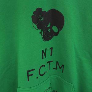 FranCisT MOR.K.S プルオーバー パーカー スウェット スカル プリント 長袖 裏起毛 XL 緑 グリーン