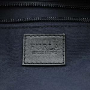 FURLA ICARO イカロ ショルダーバッグ レザー グレー 黒 ブラック 976644