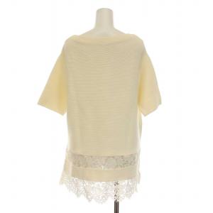VALENTINO ニット カットソー XL アイボリー GBC90405 VM1541B
