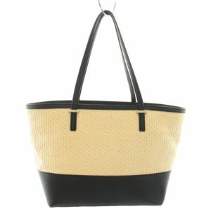 kate spade new york スモールハーモニー SMALL HARMONY トートバッグ コットン レザー ロゴプレート 保存袋付き