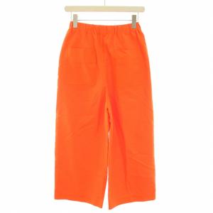 ENFOLD 23SS ワイドトラウザーズ WIDE TROUSERS イージーパンツ ジップフライ 36 S オレンジ