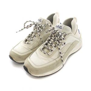 A.P.C. RUN ROUND SNEAKERS スニーカー ローカット シューズ 37 約24cm 白 ホワイト