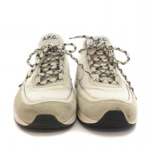 A.P.C. RUN ROUND SNEAKERS スニーカー ローカット シューズ 37 約24cm 白 ホワイト