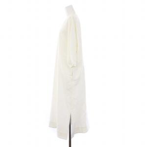 Framework 福田麻琴 タグ付き 23AW スキッパーワンピース ロング 五分袖 ドルマンスリーブ 白 ホワイト /KH