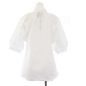 3.1 phillip lim LANTERN SLV SHIRT W LATTICE TRIM ブラウス シャツ 五分袖 ランタンスリーブ 2 M 白 ホワイト