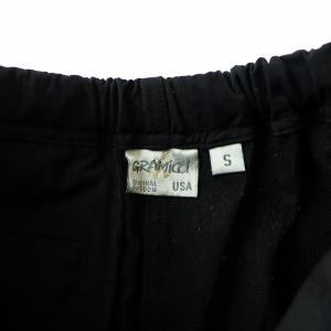 GRAMiCCi 4WAYS ST TRACK PANTS ストレッチトラックパンツ テーパードパンツ ジップフライ ウェビングベルト S 黒